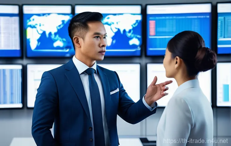 무역분야자격증필기 - **A focused Thai woman in her late 20s to early 30s, wearing professional yet comfortable attire (e....